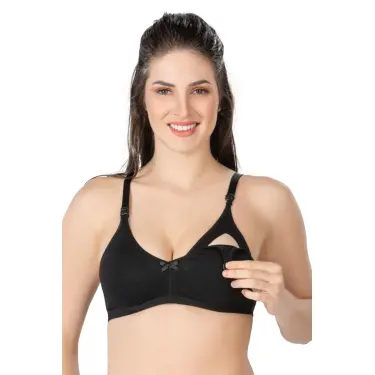 SİYAH MI Emay 1421 Modal Cotton Emzirme Sütyen