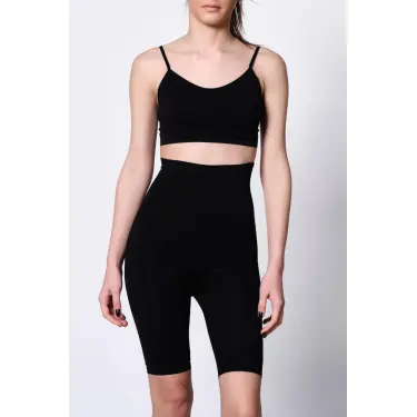 SİYAH MI Emay 2015 Yüksek Bel Double Uzun Paçalı Korse