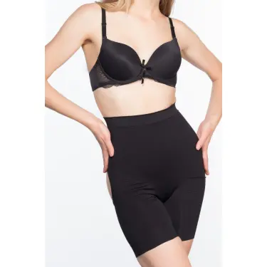 SİYAH MI Emay 2032 Popo Açık Masajlı Boxer Korse