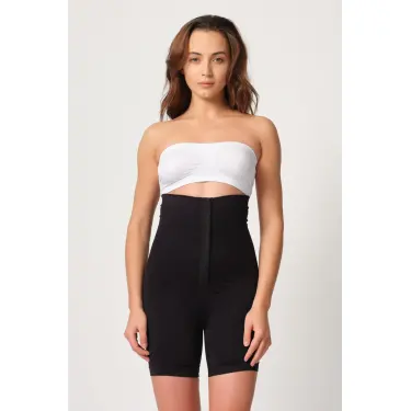 SİYAH MI Emay 2087 Önden Agraflı Paçalı Korse