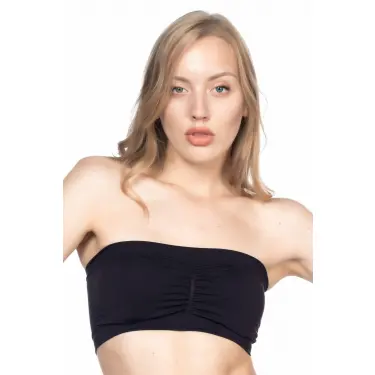 SİYAH MI Emay 4022 Pedli Straplez Korse