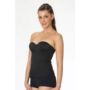 SİYAH MI Emay 9153 Cırtlı Uzun Bel Korse