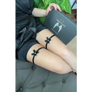 Siyah Şık Bacak Bandı - Brf528