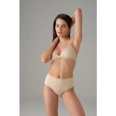 Ten Kadın Yüksek Bel Dikişsiz Tanga String 6003