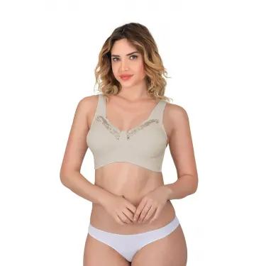 TEN MI Emay 181 B Dantelli Toparlayıcı Cotton Sütyen