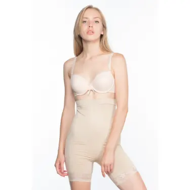 TEN MI Emay 2027 Yüksek Bel Dantelli Paçalı Korse