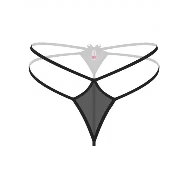 Transparan Siyah Fantazi Külot String