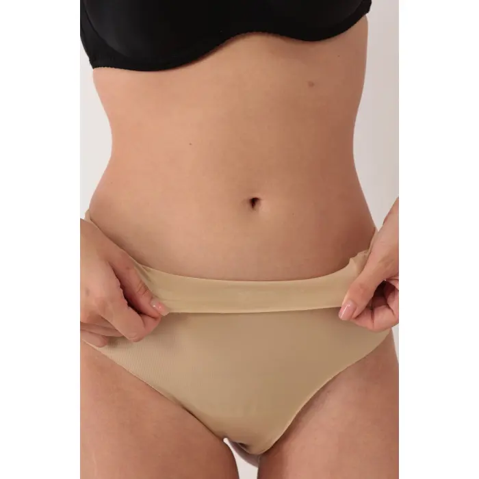 LYYN Ten Lazer Kesim Düşük Bel Tangalı Korse Külot