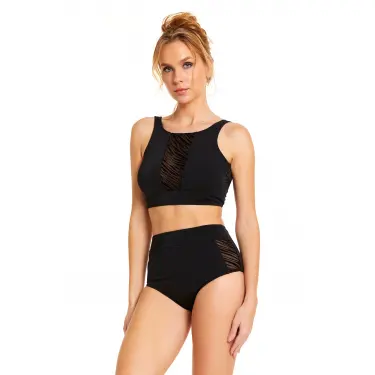 LYYN Argento 01-1411-1145 Kadın Tül Detay Büstiyer Bikini