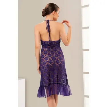 Mor Dantel Gecelik - 633