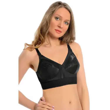 Siyah Mideli Toparlayıcı Sütyen - 504