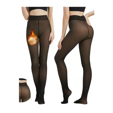 Termal Peluş Siyah Külotlu Çorap Pkc-581