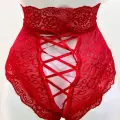 Kırmızı Dantelli Yüksek Bel Külot Venüs-k1011