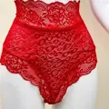 Kırmızı Dantelli Yüksek Bel Külot Venüs-k1011