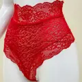 Kırmızı Dantelli Yüksek Bel Külot Venüs-k1011
