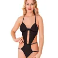 LYYN Siyah Lcralı Tül Bodysuit - 931
