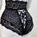Siyah Dantelli Yüksek Bel Külot Venüs-k1013