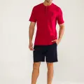 Ds Damat 02000 Kısa Kol 3lü Erkek  Pijama Takımı
