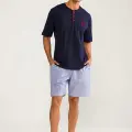Ds Damat 03000 5li Robdöşambr Erkek  Damat Pijama Seti