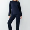 LYYN Arnetta 3407-s Kadın Uzun Kol Pijama Takım