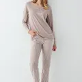 LYYN Arnetta 3424-s Kadın Uzun Kol Pijama Takım