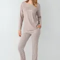 LYYN Arnetta 3424-s Kadın Uzun Kol Pijama Takım