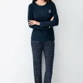 LYYN Arnetta 3429-s Kadın Uzun Kol Pijama Takım