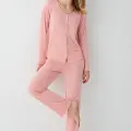 LYYN Arnetta 3460-s Kadın Uzun Kol Pijama Takım