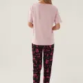 LYYN Barbie L1704-s Kadın Kısa Kol Pijama Takımı
