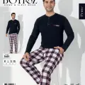 LYYN Boyraz 0401 Erkek Uzun Kol Pijama Takımı