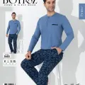 LYYN Boyraz 0403 Erkek Uzun Kol Pijama Takımı