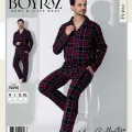 LYYN Boyraz 70090 Erkek Uzun Kol Penye Pijama Takımı