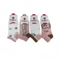 LYYN Kadın Figürlü Patik Çorabı 4 Adet