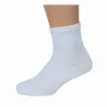 LYYN Kuzen Dikişsiz Yarım Konç Beyaz Bambu Erkek Çorap 12 Adet