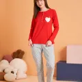 LYYN Pjs 28062 Kadın Patlı Pijama Takım