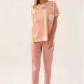 Rolypoly 3386-s Kadın Kısa Kol Pijama Takımı