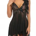 Seksi Siyah Tül Babydoll gecelik 15500