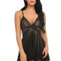 Seksi Siyah Tül Babydoll gecelik 15500
