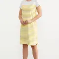 Sementa 77482 Düğme Detaylı Çizgili Penye Elbise