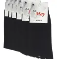 Siyah Erkek  Çorabı Tek- May Komet 6 Lı