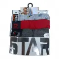 Star 105 Desenli Jakar Erkek  3lü Kemer Boxer
