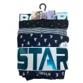 Star 106 Desenli Pamuklu Kemer Likralı 3lü Boxer
