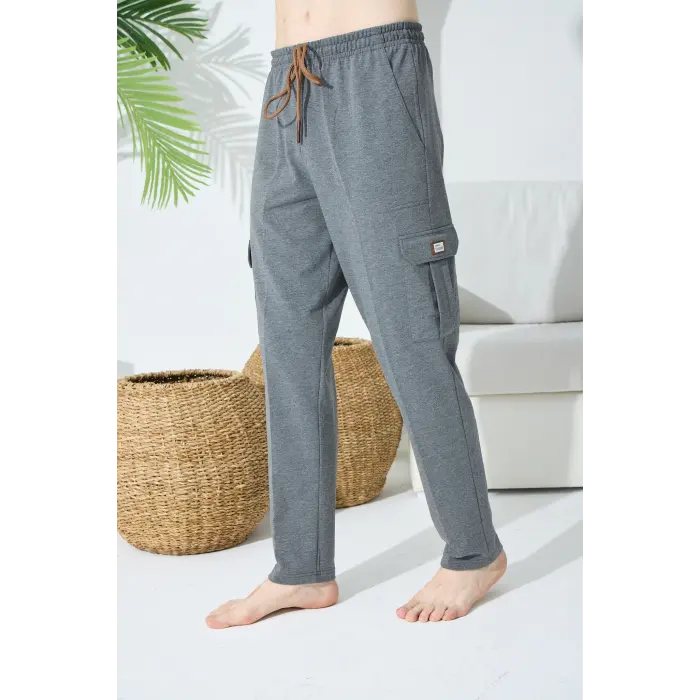 1030 Erkek  Yan Cepli Tek Pantolon Eşofman Altı