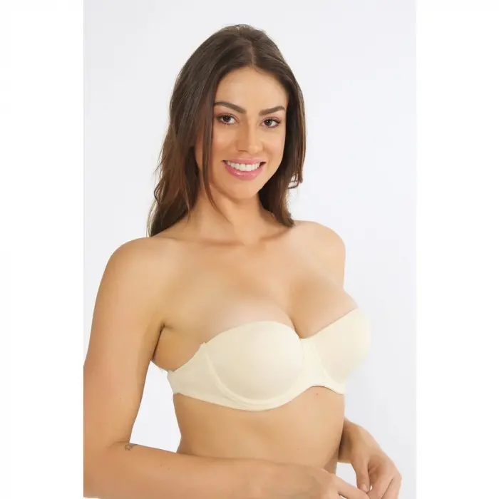 1505 Straplez Sırt Şeffaf Sütyen