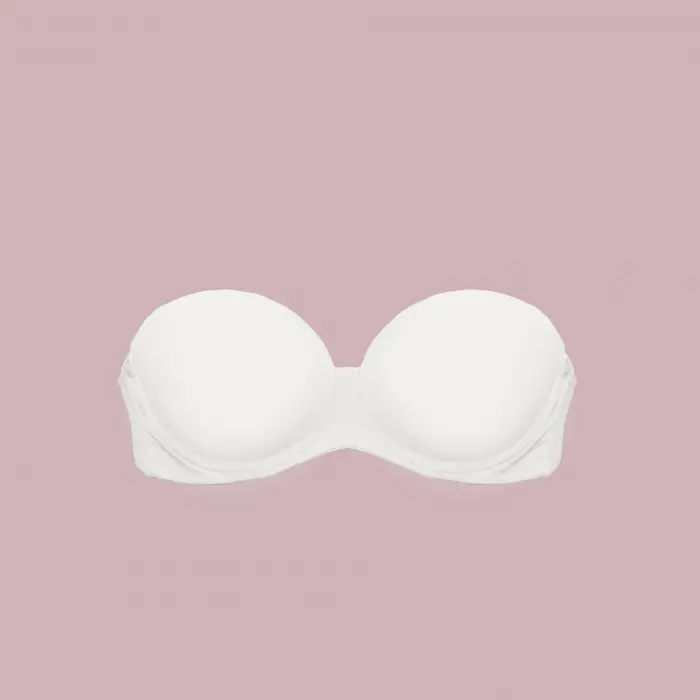 1590 Çift Dolgulu İki Beden Büyüten Straplez Sütyen