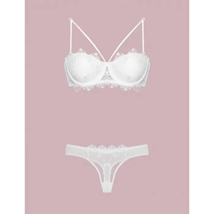 4591 Destekli Dantelli Sütyen Takım