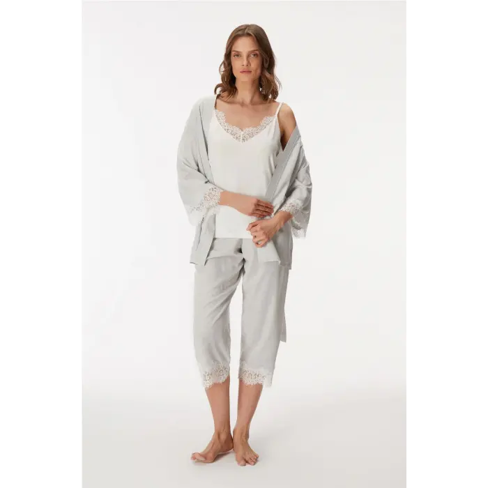 Anıl 11403 Bayan Sabahlık, Atlet Ve Pantolon Takım