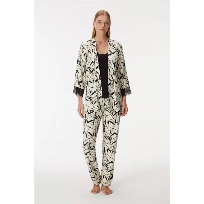 Anıl 11419 Bayan Sabahlık, Atlet Ve Pantolon Takım