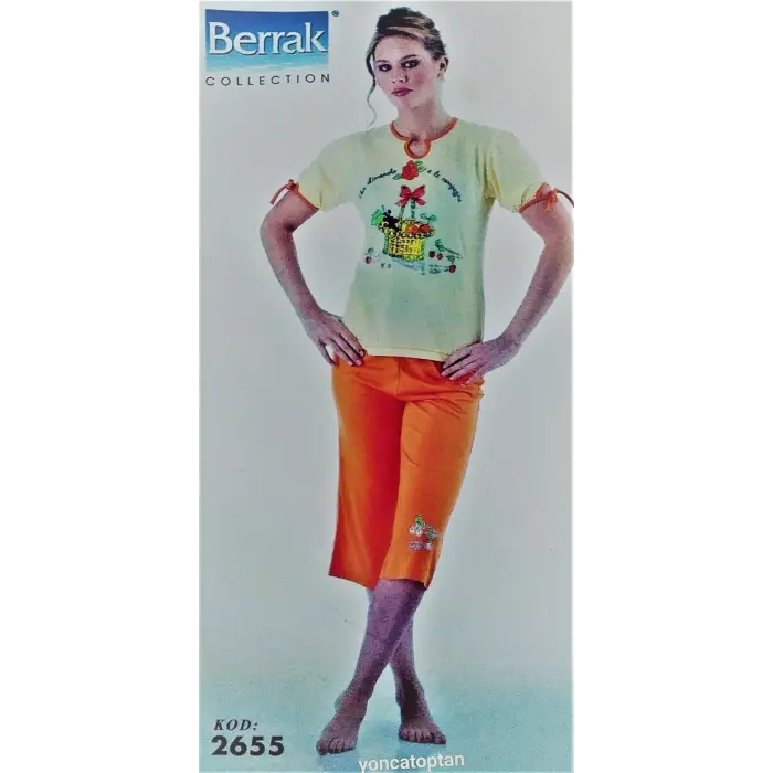 Berrak Kadın Floklu Kravize Atlet Elastane 2174