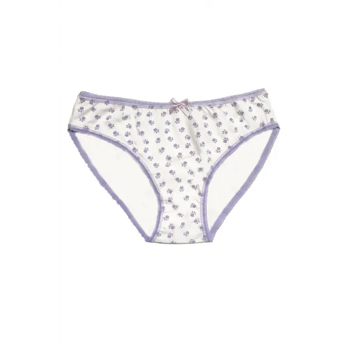 Berrak Kadın İçin Beyaz Kurdele Detaylı Bikini Kod 11104